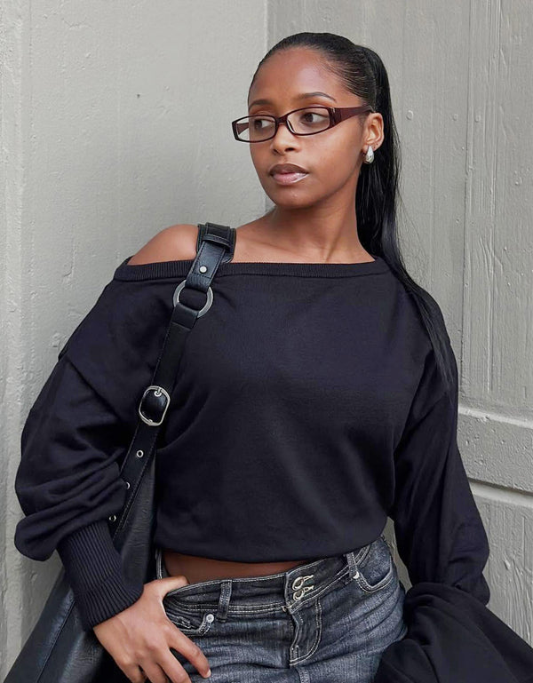 Luna Off-Shoulder Knit Top