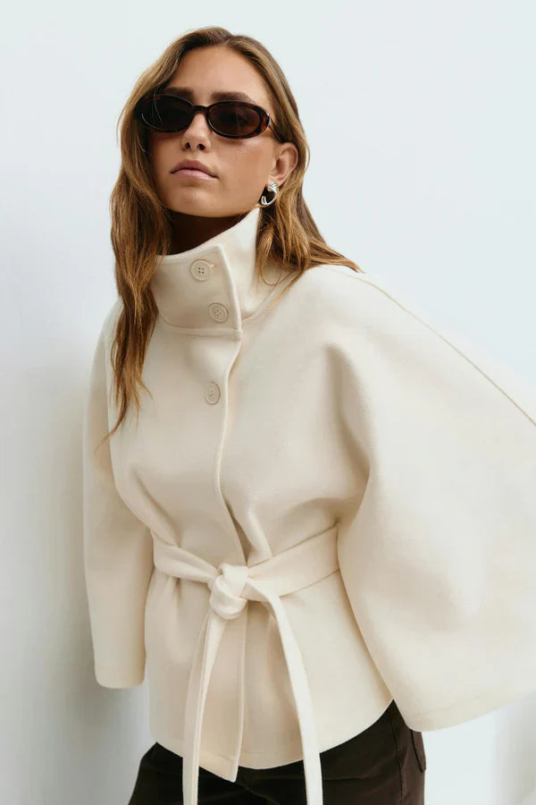 Celeste Belted Cape Jacket