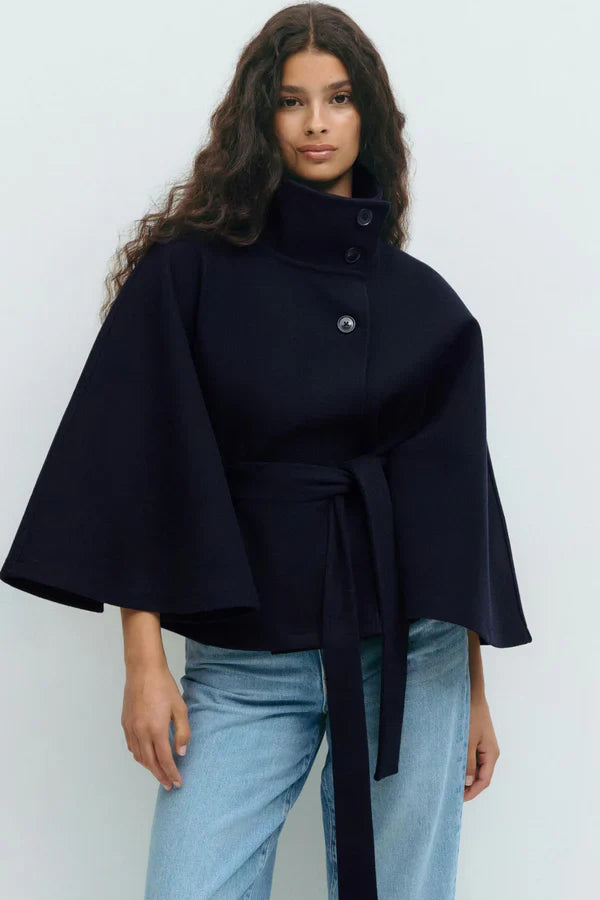 Celeste Belted Cape Jacket