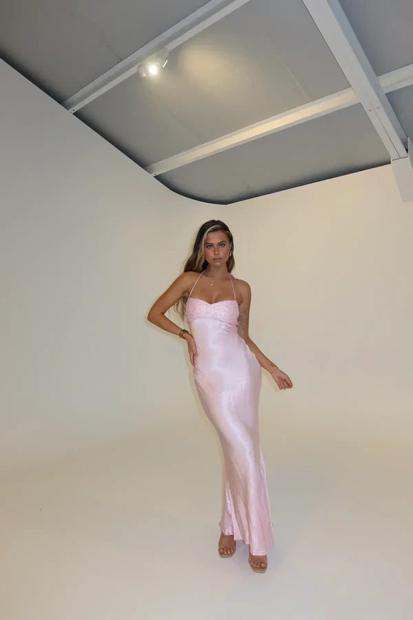 Valentina Satin Maxi Dress