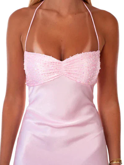Valentina Satin Maxi Dress