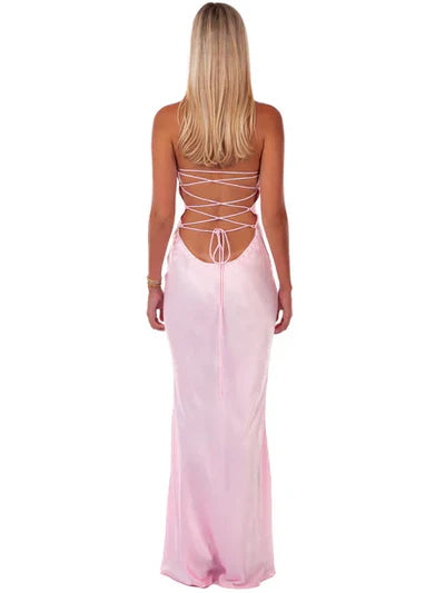 Valentina Satin Maxi Dress