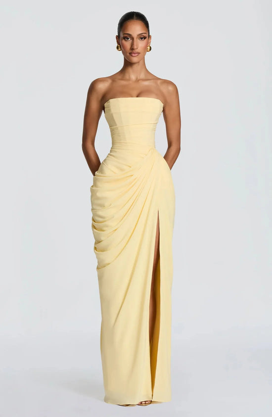Lemon Goddess Maxi Dress
