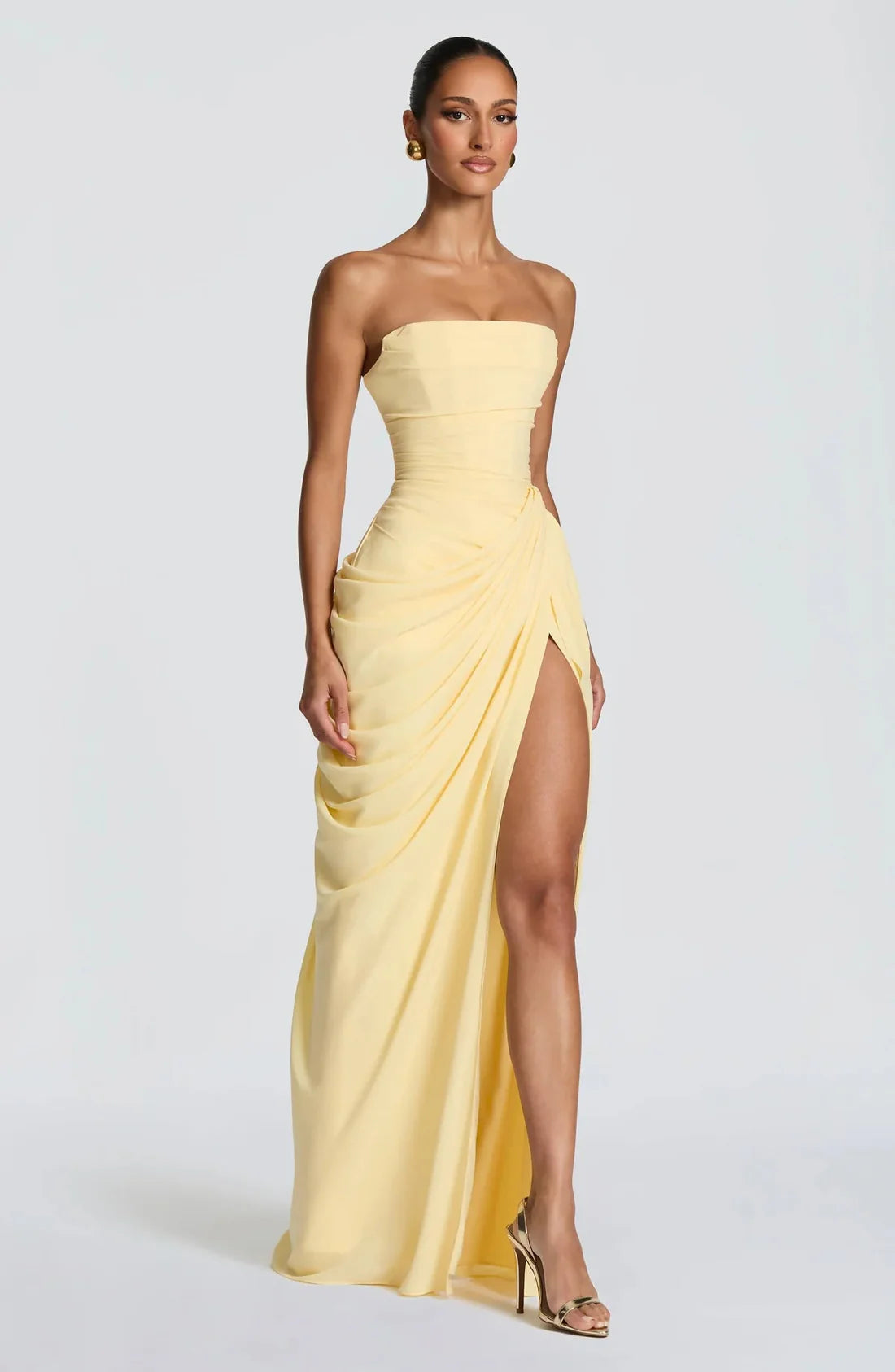Lemon Goddess Maxi Dress