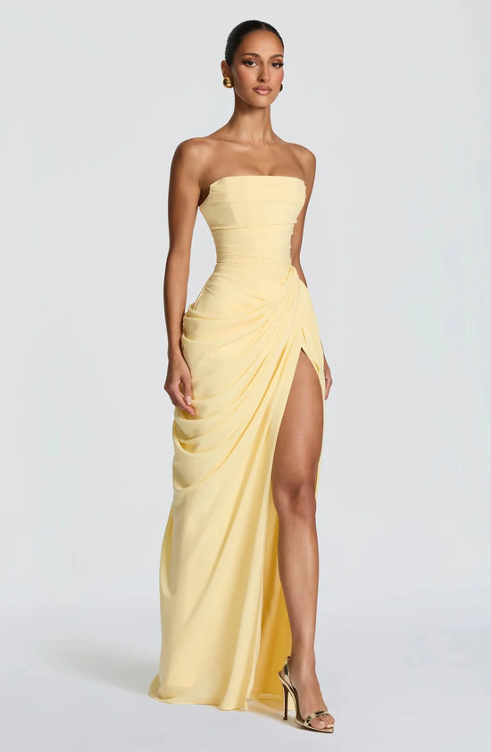 Lemon Goddess Maxi Dress