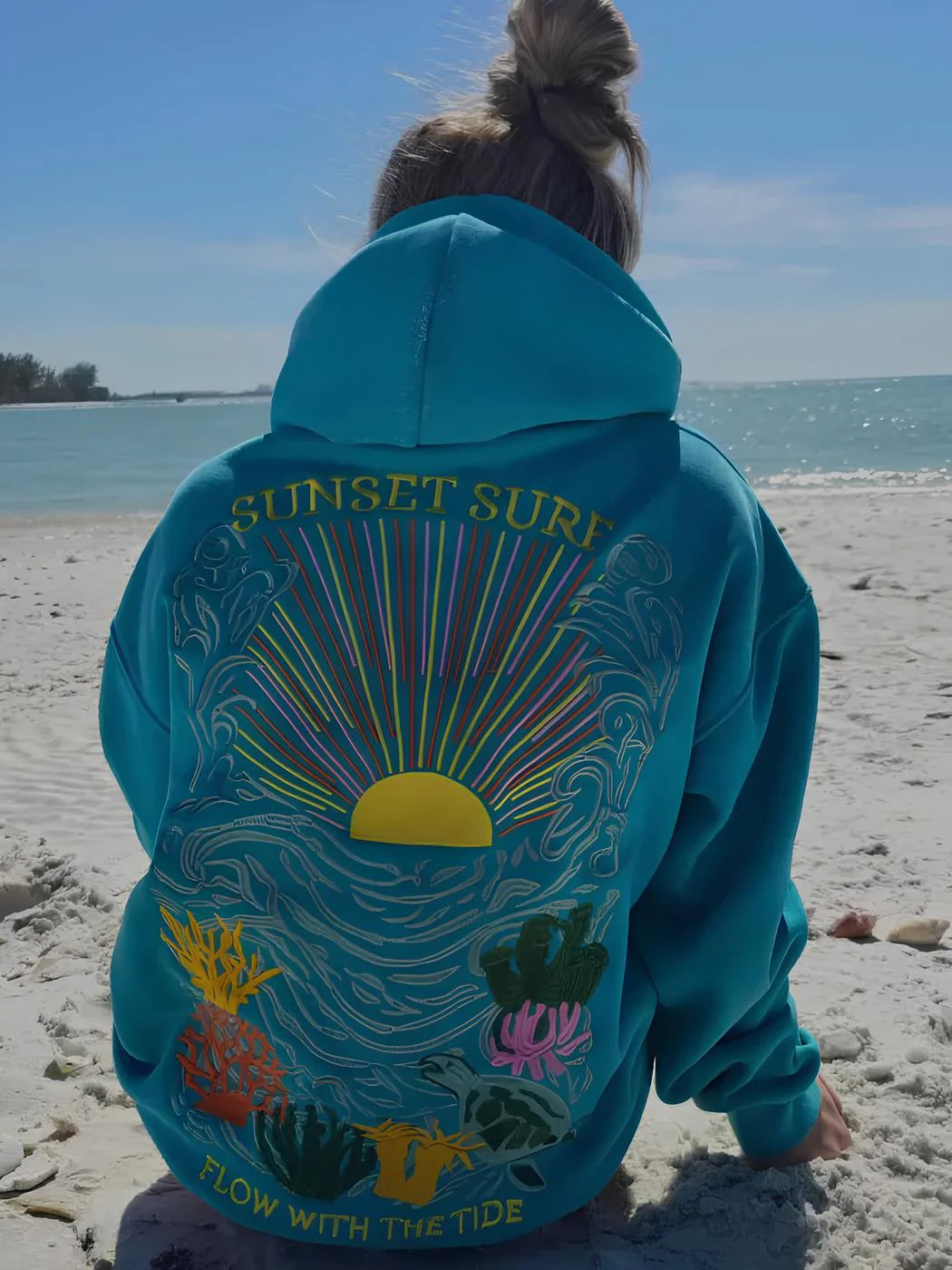 Sunset Tide Oversized Hoodie