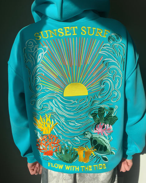 Sunset Tide Oversized Hoodie