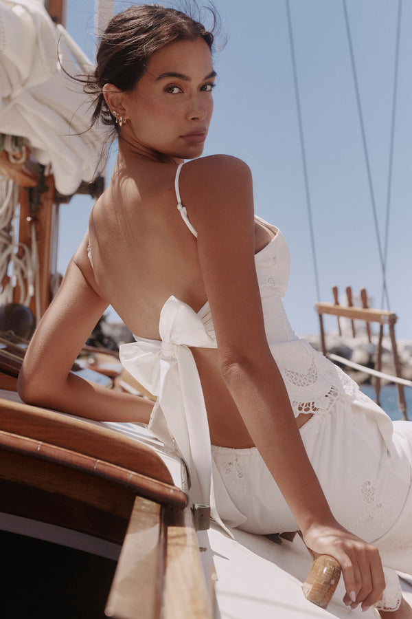 Lunaria Bow-Back Top