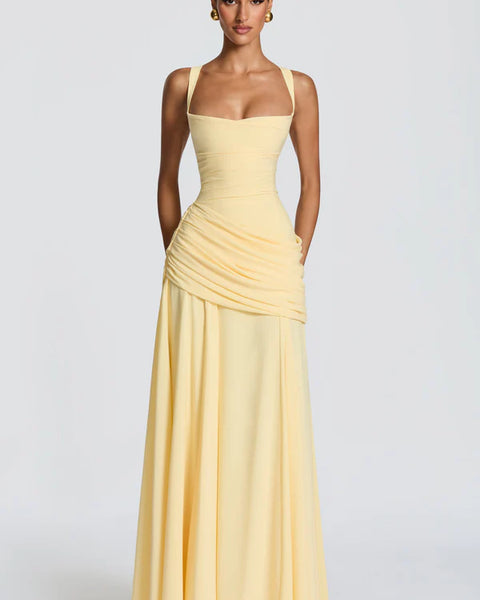 Aurelia Draped Maxi Dress